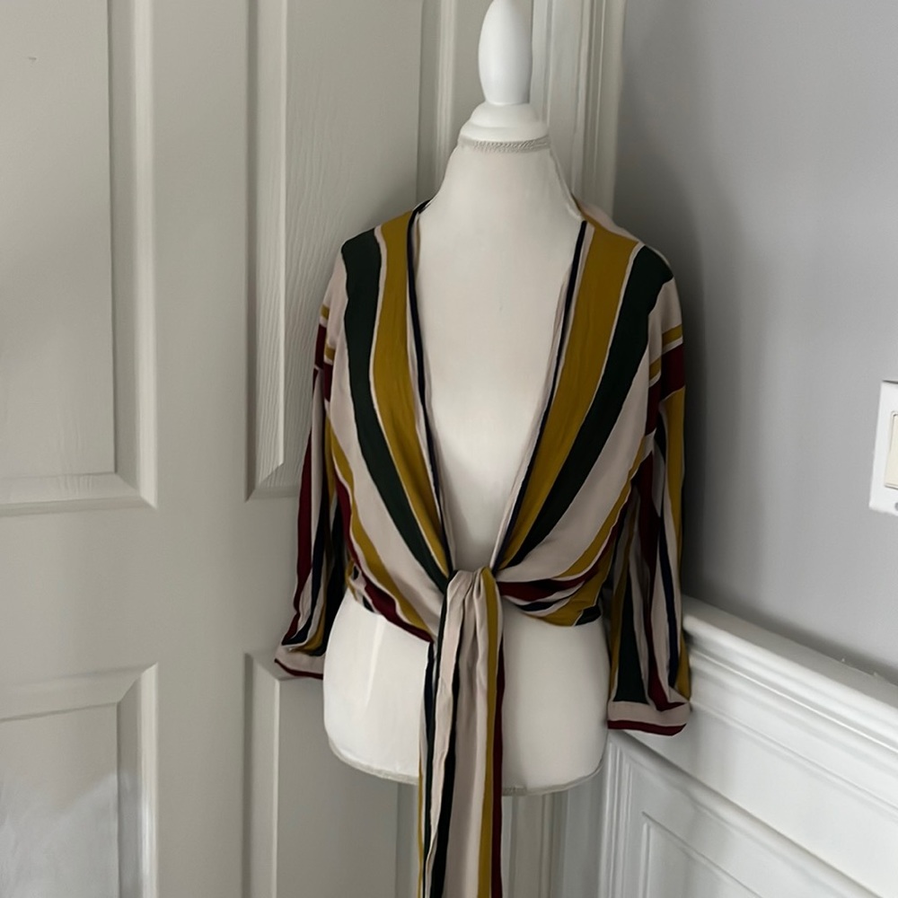 Zara tie crop top